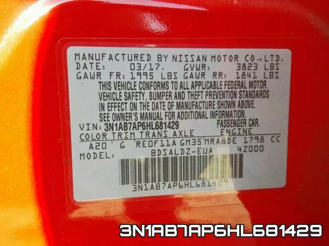 3N1AB7AP6HL681429