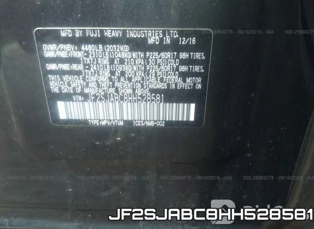 JF2SJABC8HH528581