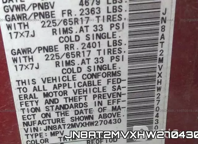 JN8AT2MVXHW270430