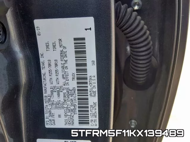 5TFRM5F11KX139489