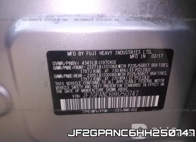 JF2GPANC6HH250747
