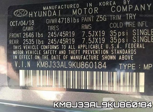KM8J33AL9KU860184