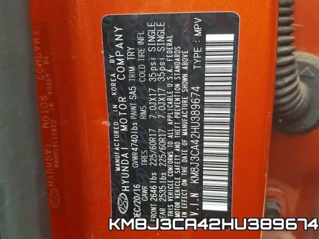 KM8J3CA42HU389674