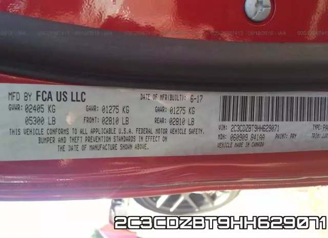 2C3CDZBT9HH629071