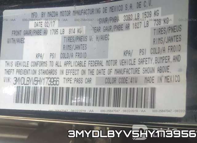3MYDLBYV5HY173956