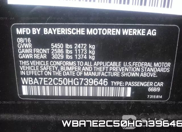 WBA7E2C50HG739646