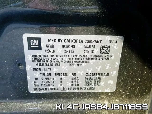 KL4CJASB4JB711859