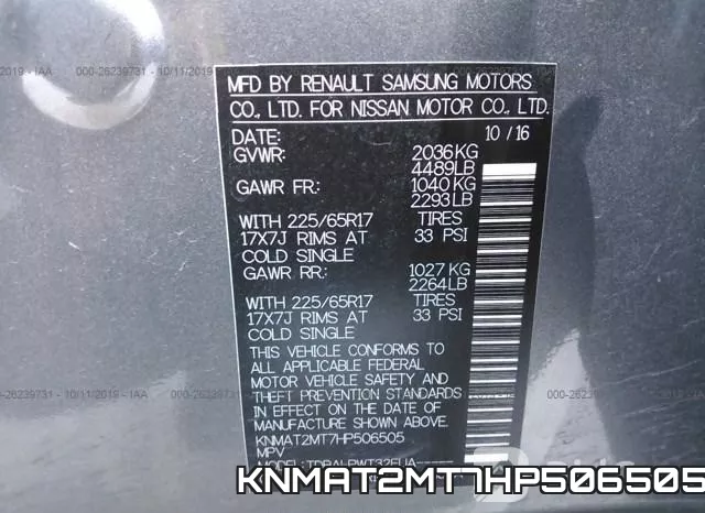 KNMAT2MT7HP506505