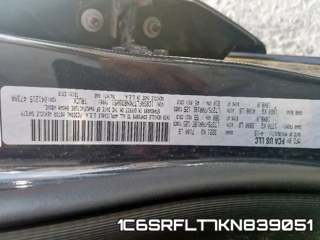 1C6SRFLT7KN839051