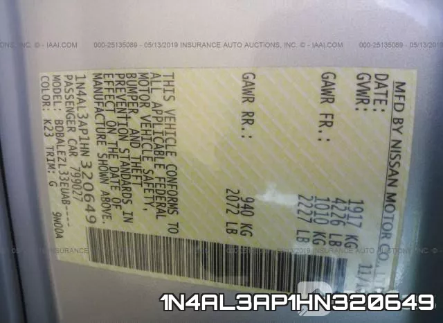 1N4AL3AP1HN320649