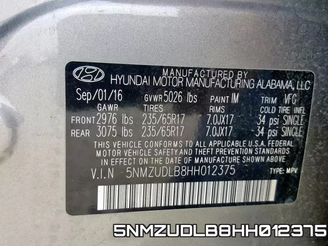 5NMZUDLB8HH012375