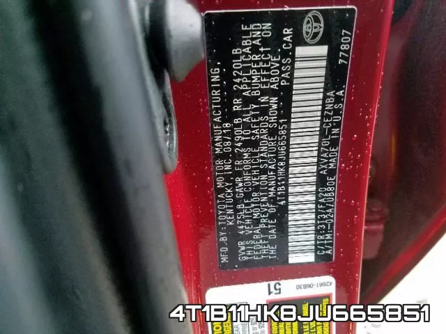 4T1B11HK8JU665851