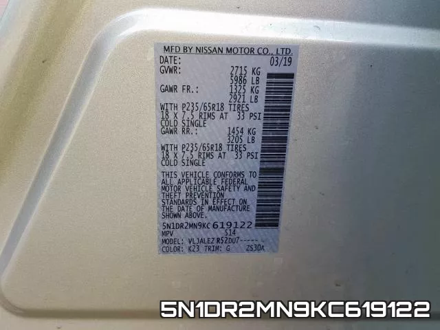 5N1DR2MN9KC619122