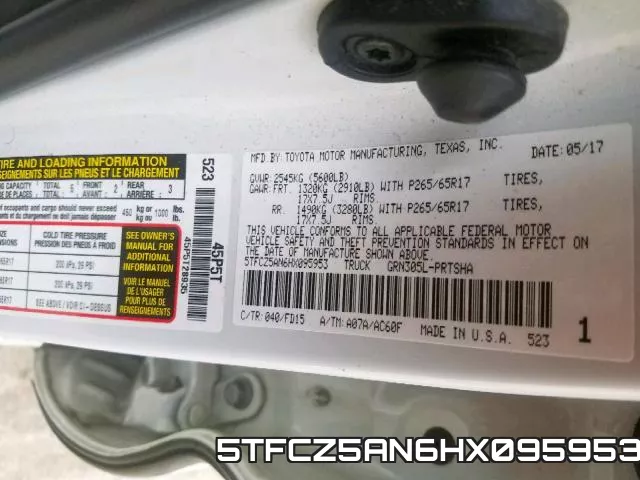 5TFCZ5AN6HX095953