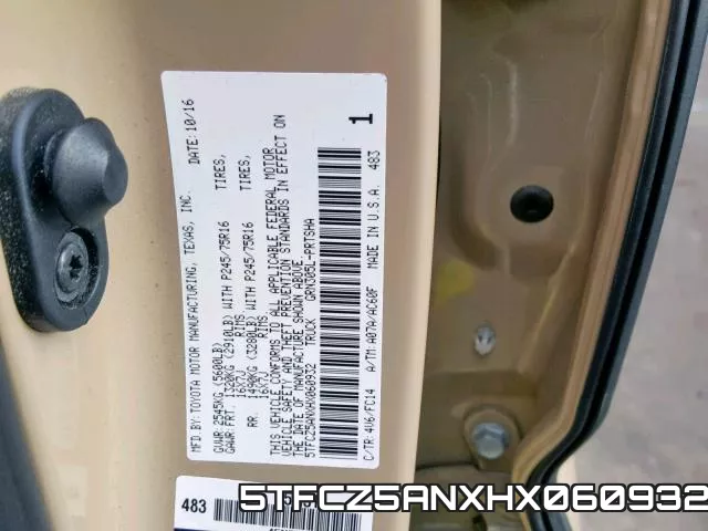 5TFCZ5ANXHX060932