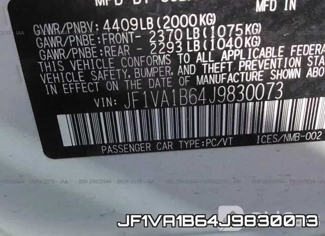 JF1VA1B64J9830073