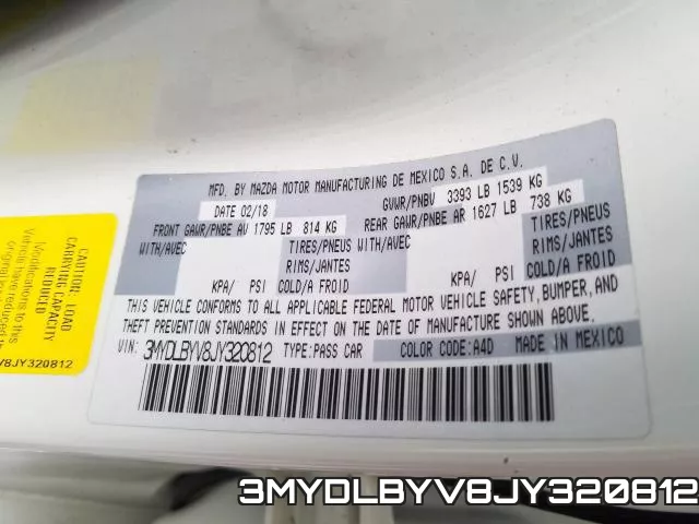 3MYDLBYV8JY320812