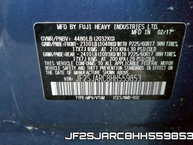 JF2SJARC8HH559853