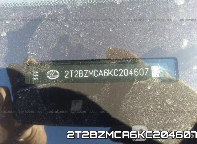 2T2BZMCA6KC204607