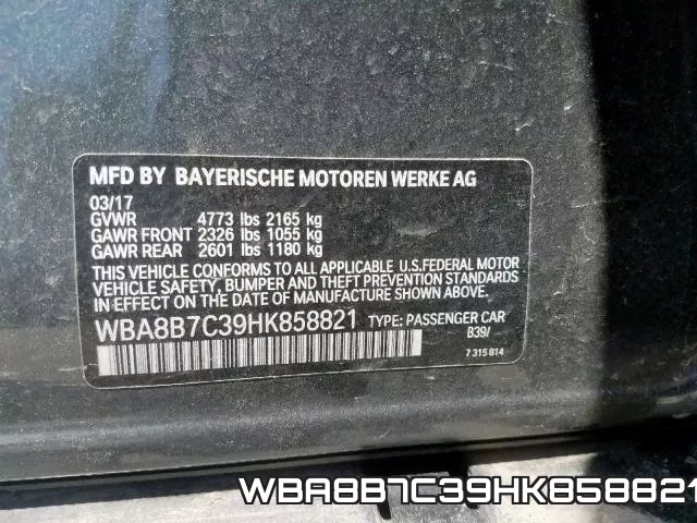 WBA8B7C39HK858821