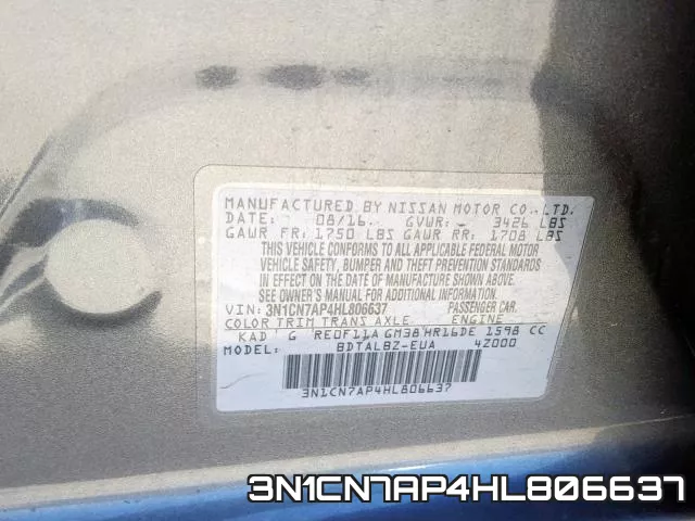 3N1CN7AP4HL806637