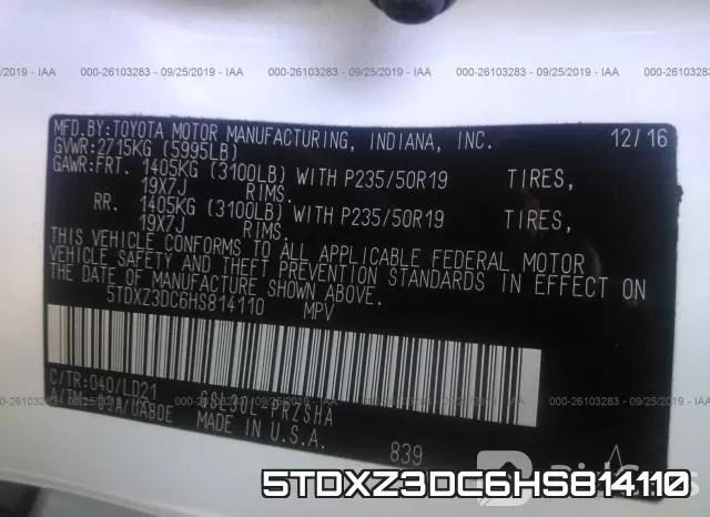 5TDXZ3DC6HS814110