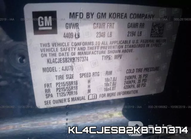 KL4CJESB2KB797374