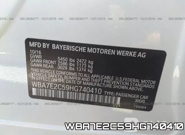 WBA7E2C59HG740410