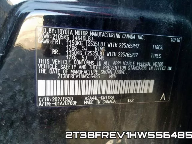 2T3BFREV1HW556485