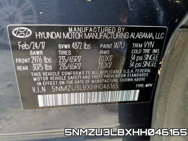 5NMZU3LBXHH046165