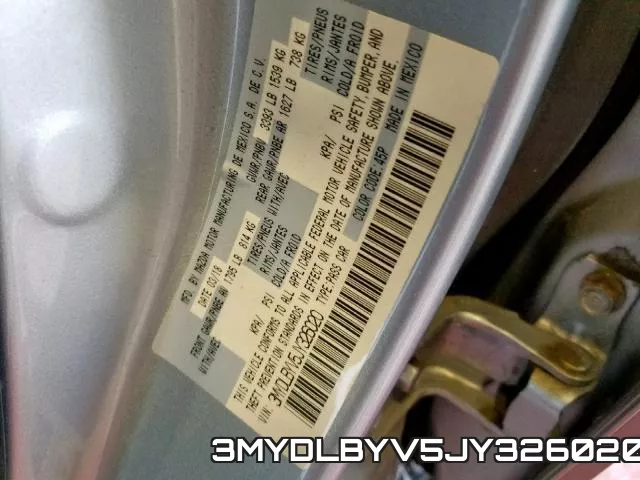 3MYDLBYV5JY326020