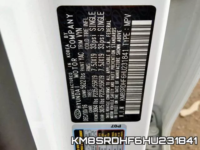 KM8SRDHF6HU231841