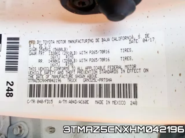 3TMAZ5CNXHM042196