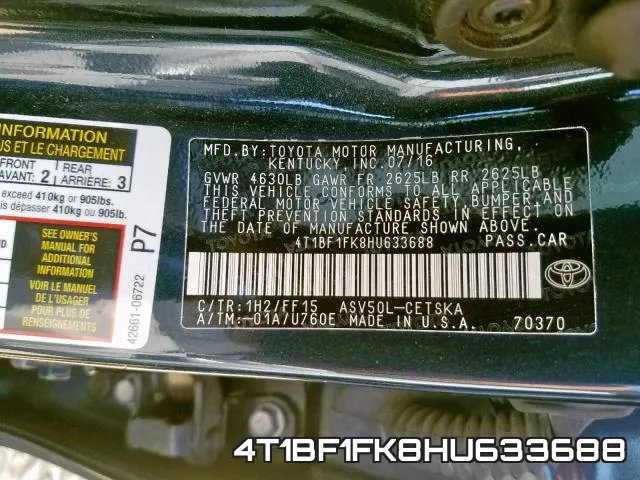 4T1BF1FK8HU633688