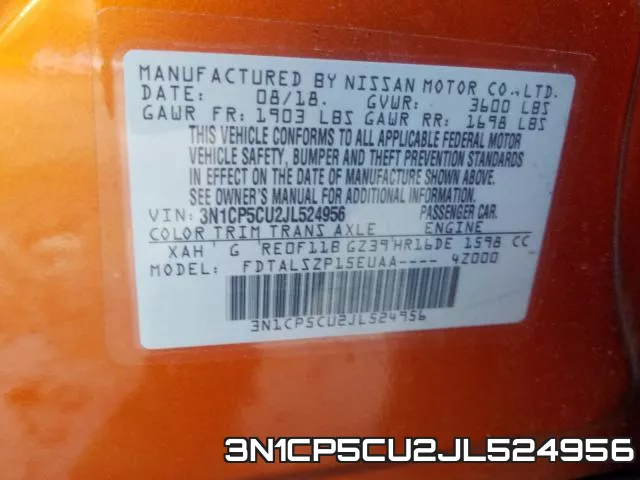 3N1CP5CU2JL524956