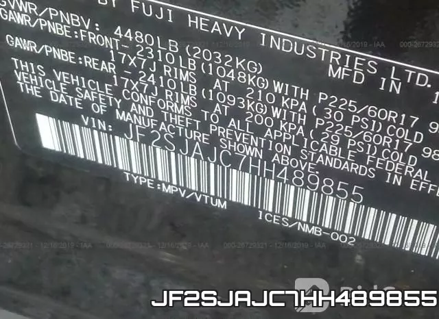 JF2SJAJC7HH489855
