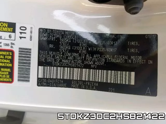 5TDKZ3DC2HS821422