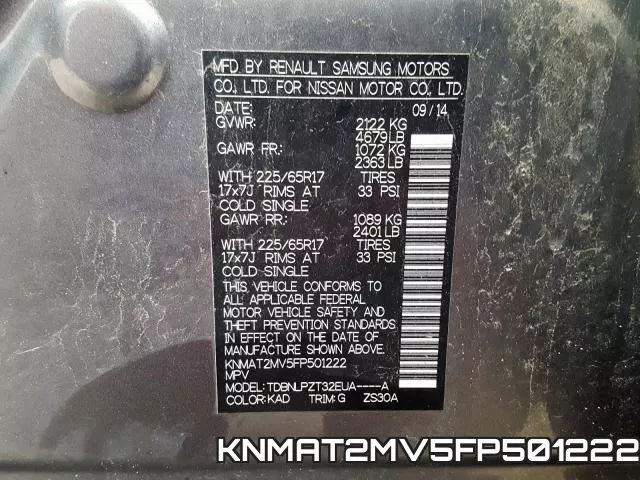KNMAT2MV5FP501222
