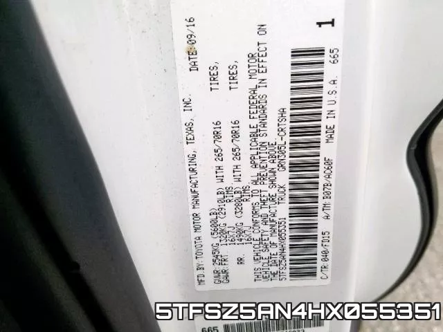 5TFSZ5AN4HX055351