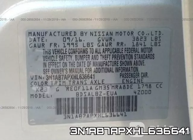 3N1AB7APXHL636641