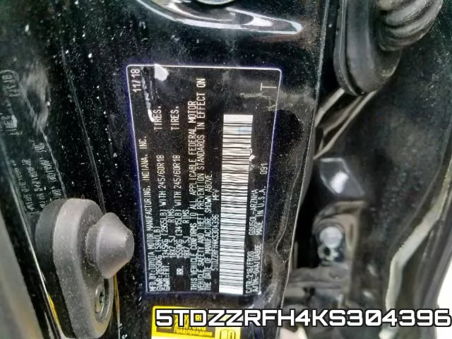 5TDZZRFH4KS304396