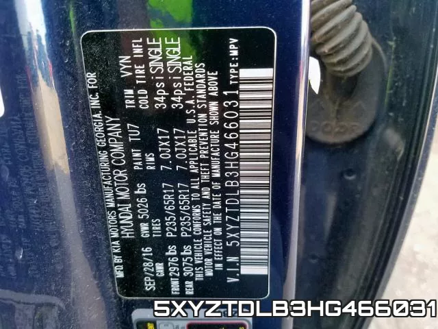 5XYZTDLB3HG466031