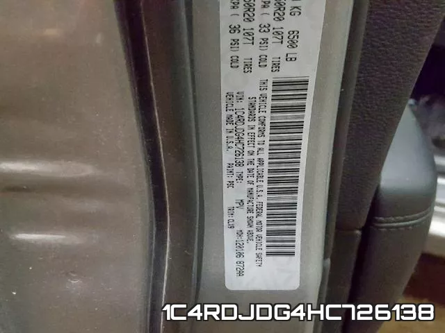 1C4RDJDG4HC726138