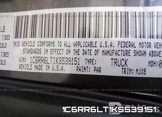 1C6RR6LT1KS539151