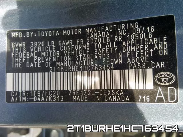 2T1BURHE1HC763454
