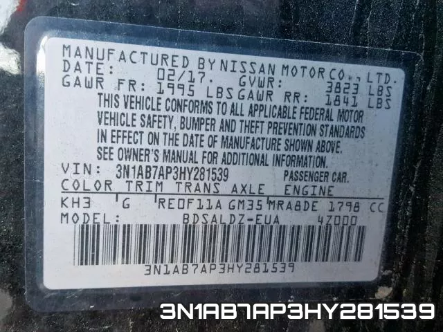 3N1AB7AP3HY281539