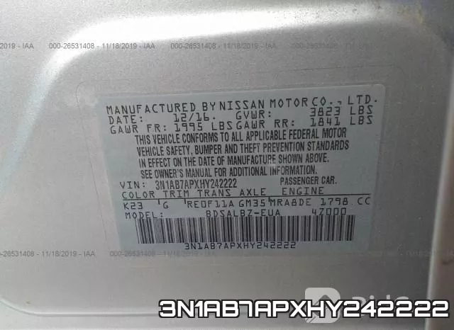 3N1AB7APXHY242222