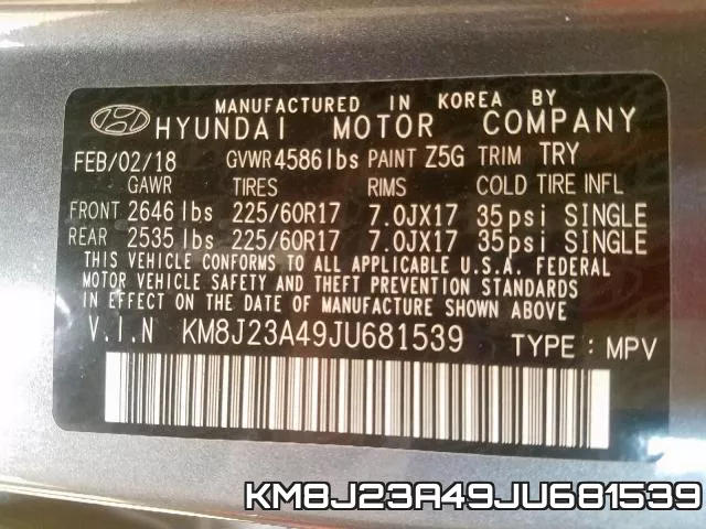 KM8J23A49JU681539