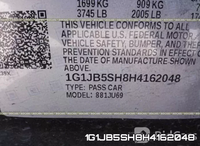 1G1JB5SH8H4162048