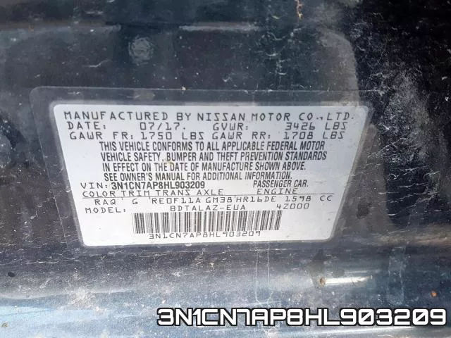 3N1CN7AP8HL903209